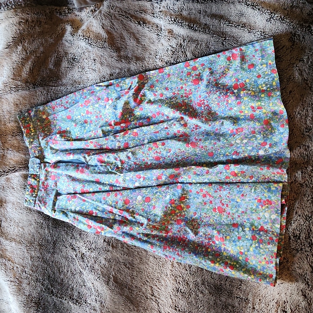 Vintage Geiger long flowered skirt size 38